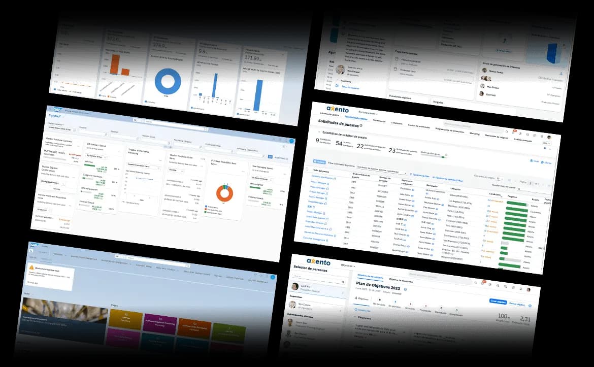 Capturas de dashboards SAP SuccessFactors